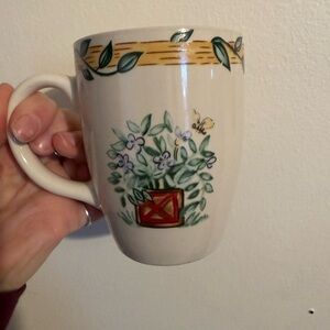 Thompson Pottery White Ceramic Mug
